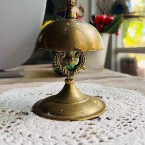 Vintage Brass Table Bell- a truly charming vintage item